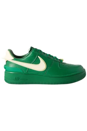 '  AMBUSH Green Air Force 1 Rubber-Trimmed Leather Sneakers