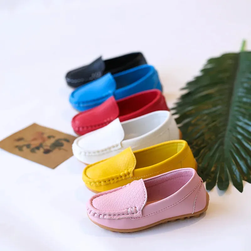 아기신발 Hot All Size21-36Children Shoe PU Leather Casual Shoe Boy Girl Shoe Soft Comfortable Loafers Slip on Kid Shoes Zapatos Niña