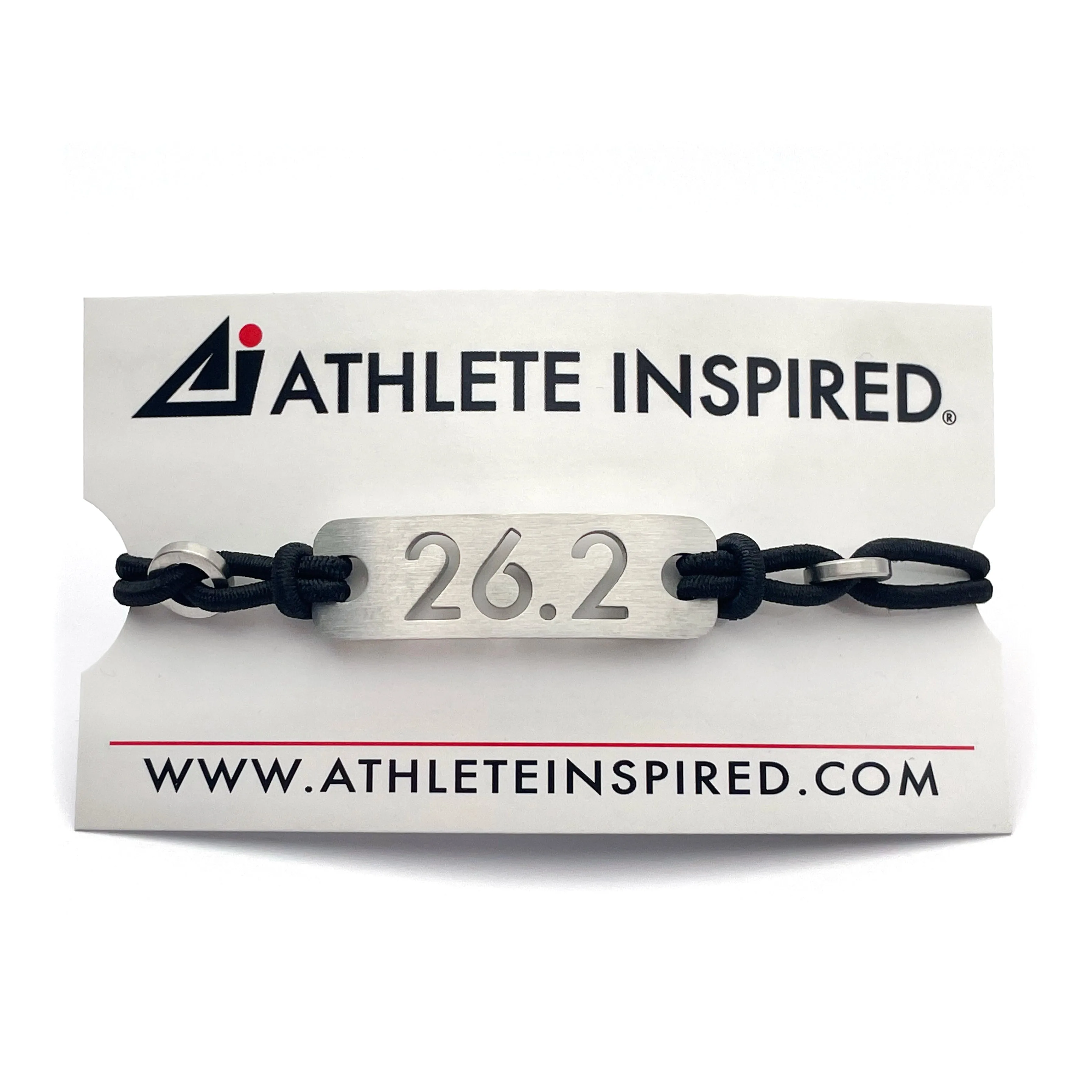 26.2 Marathon Adjustable Stretch Running Bracelet - Black or Pink