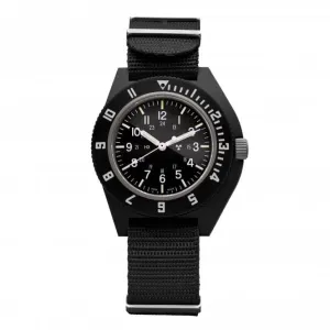 41mm Black Pilot's Navigator Nylon DEFSTAN Watch