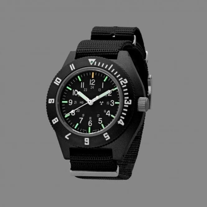 41mm Black Pilot's Navigator Nylon DEFSTAN Watch