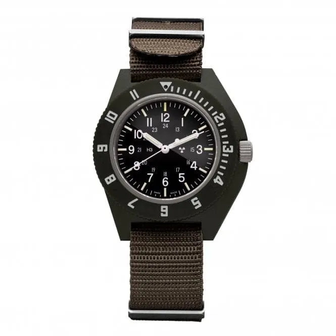 41mm Sage Green Pilot's Navigator Nylon DEFSTAN Watch