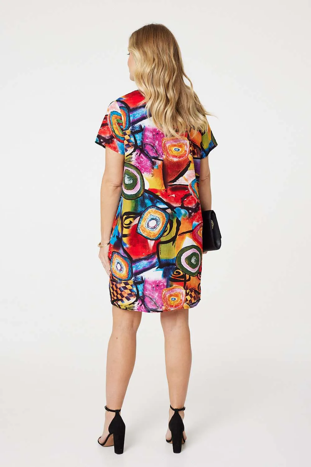 Abstract Print Relaxed Dress