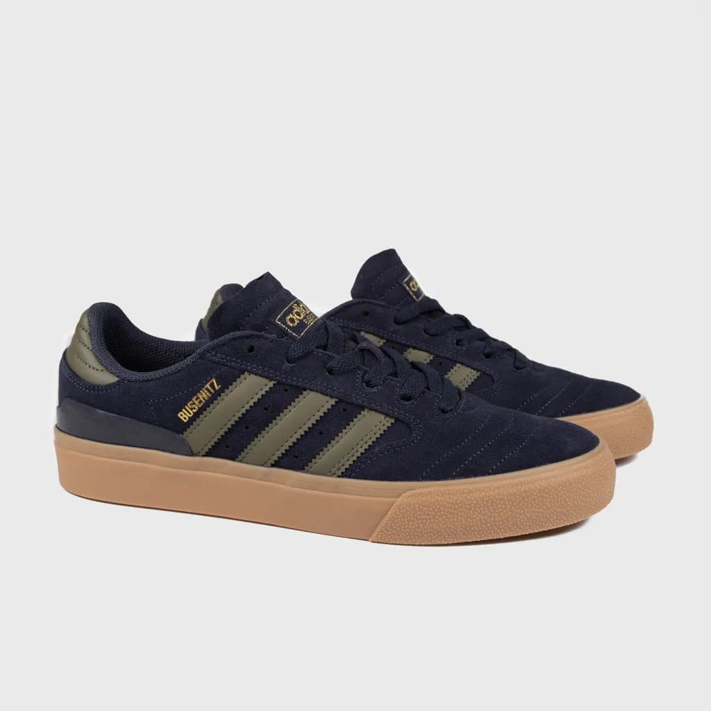 Adidas Skateboarding - Busenitz Vulc 2 Shoes - Legend Ink / Olive Strata / Gold Metallic