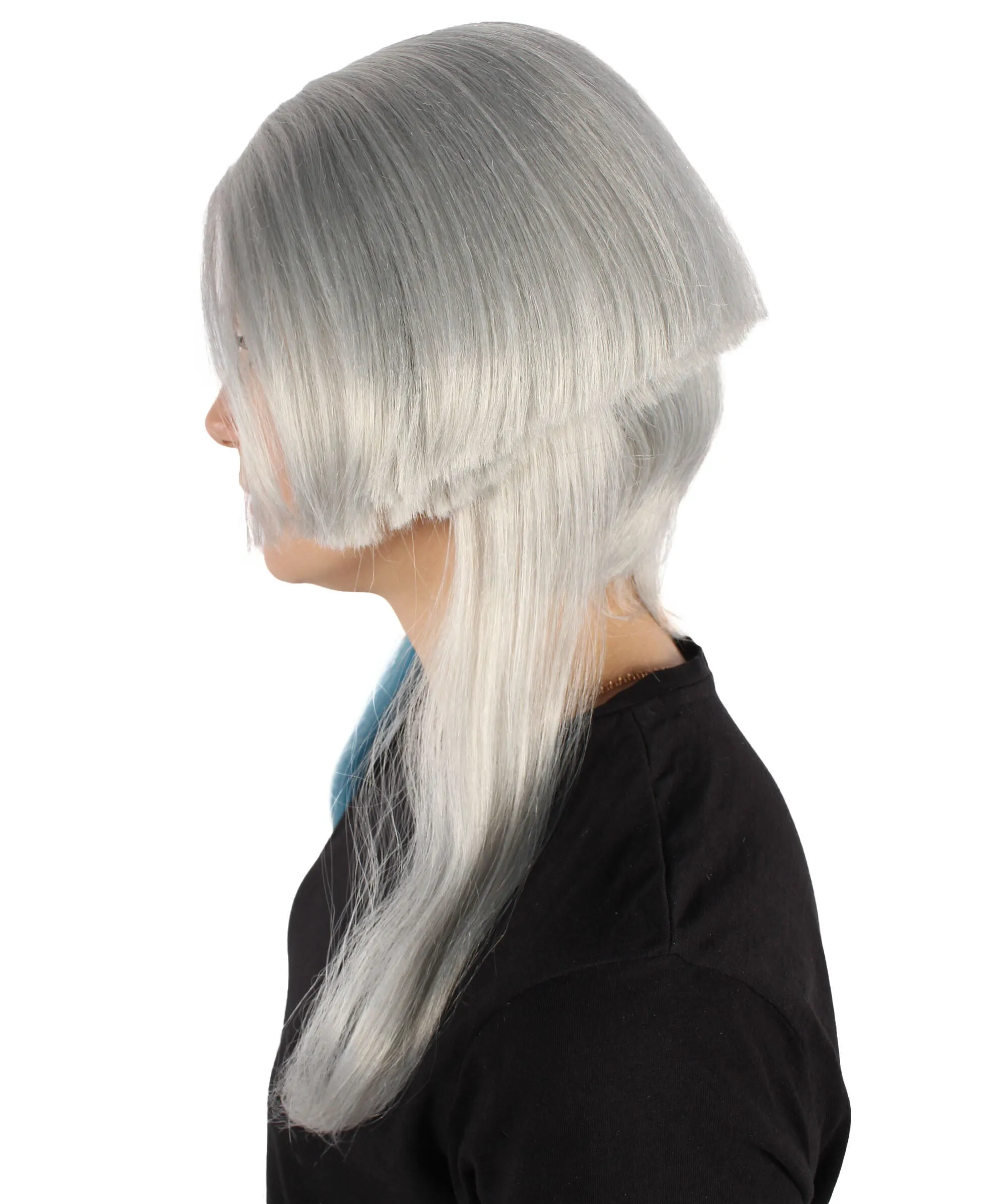 Adult Women's Anime Gems Gray & Blue Wig | Halloween and Cosplay Wig | Flame-retardant Synthetic Fiber