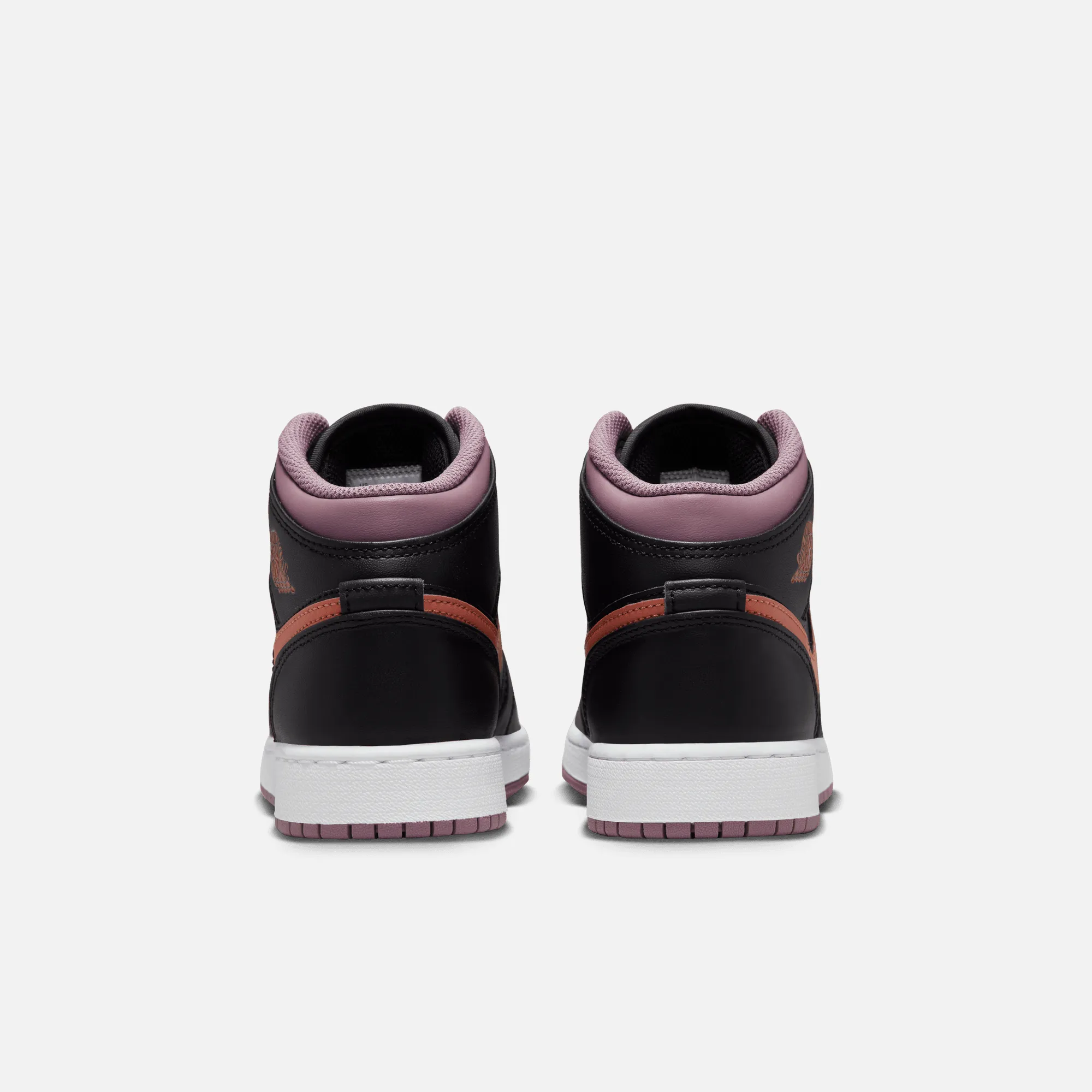 Air Jordan Big Kids' 1 Mid Black Sky J Mauve (GS)