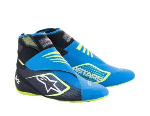 ALPINESTARS 2713023_1795_8,5 Karting shoes TECH-1 KZ V2, black/enamel blue/yellow fluo, Size 41