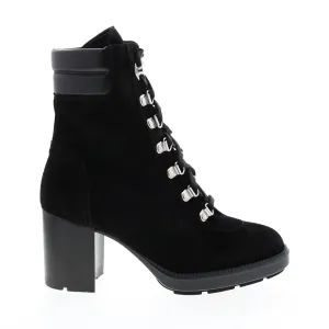 Aquatalia Iriana Suede Calf 34L3712-BBK Womens Black Suede Ankle Boots