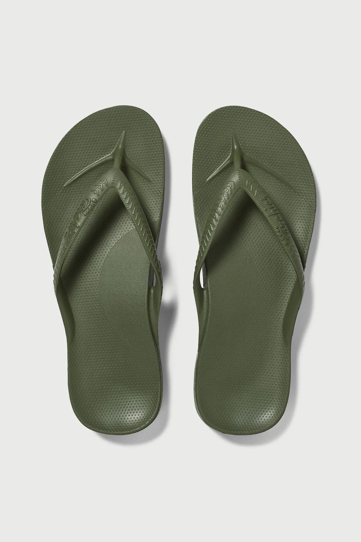 Archies Footwear Arch Support Thong Khaki