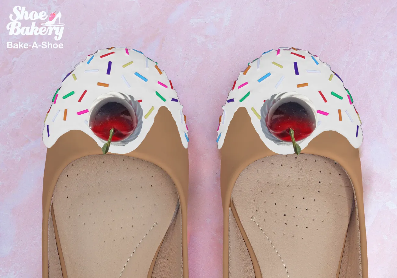 Baked and Ready Vanilla Sprinkle Flats Sz 8.5