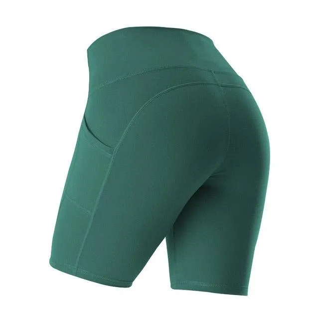 Beautiful New Summer Women Yoga Shorts - High Waist Seamless Hip Up Tight - Super Elastic Sport Shorts (BAP)(TBL)(F24)