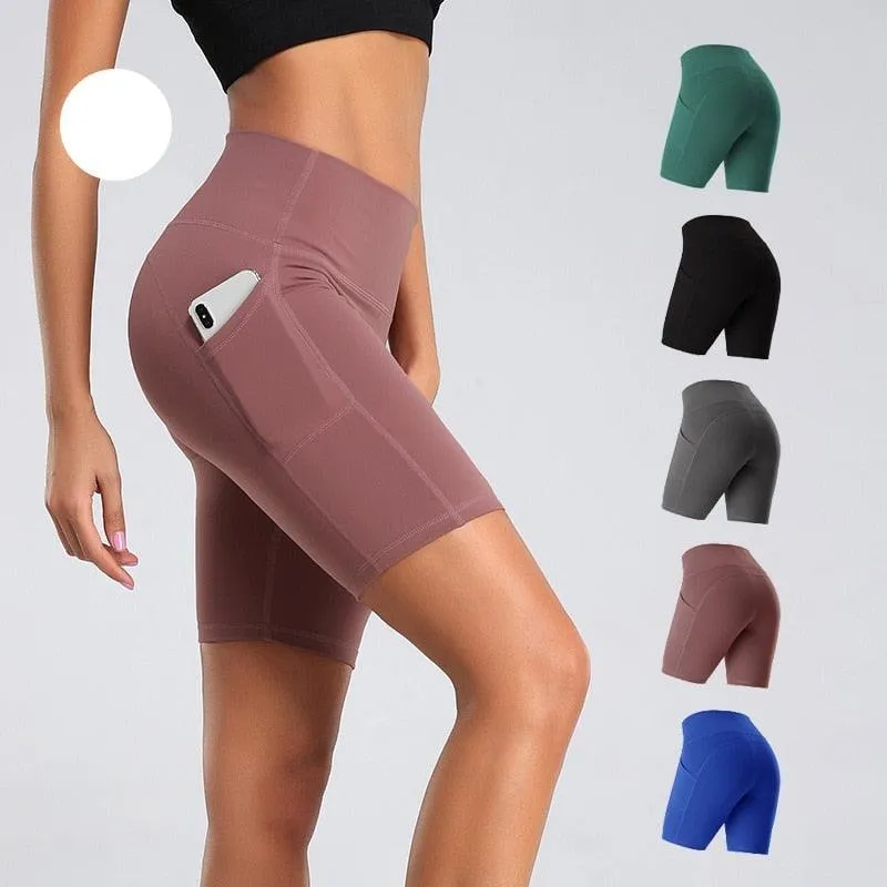 Beautiful New Summer Women Yoga Shorts - High Waist Seamless Hip Up Tight - Super Elastic Sport Shorts (BAP)(TBL)(F24)