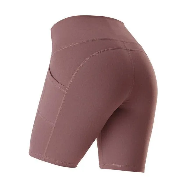 Beautiful New Summer Women Yoga Shorts - High Waist Seamless Hip Up Tight - Super Elastic Sport Shorts (BAP)(TBL)(F24)