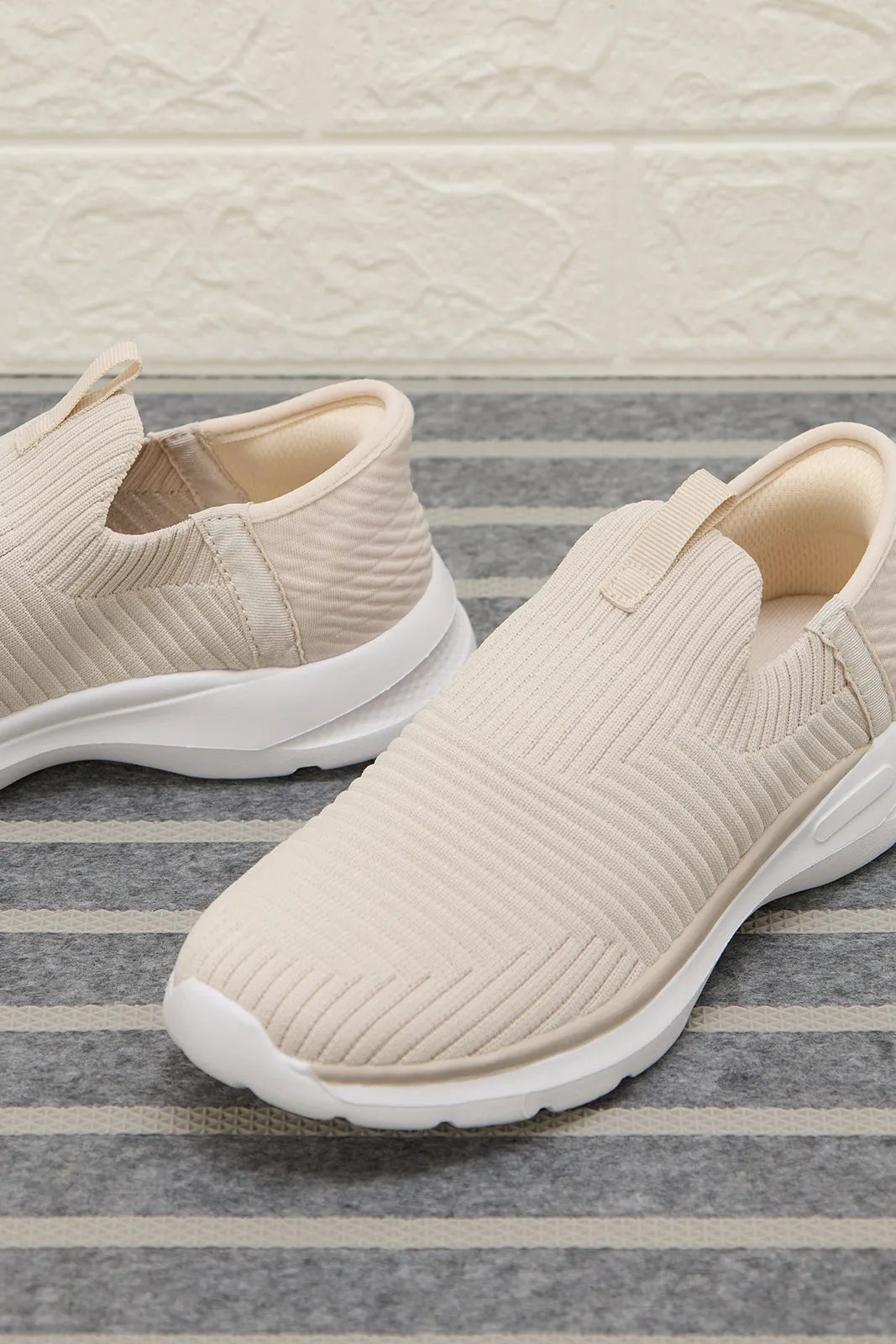 Beige Slip On Sneaker