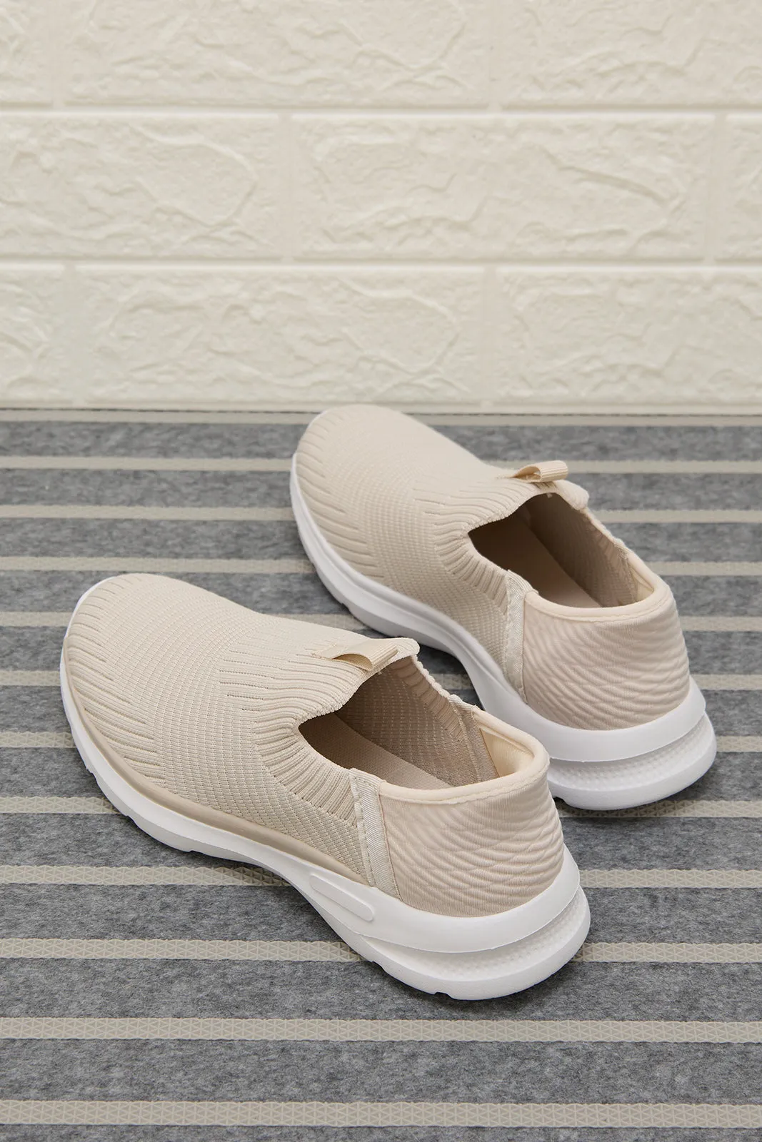 Beige Slip On Sneaker