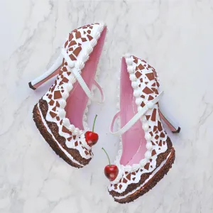 Black Forest Cake Heel Mary Jane 4"