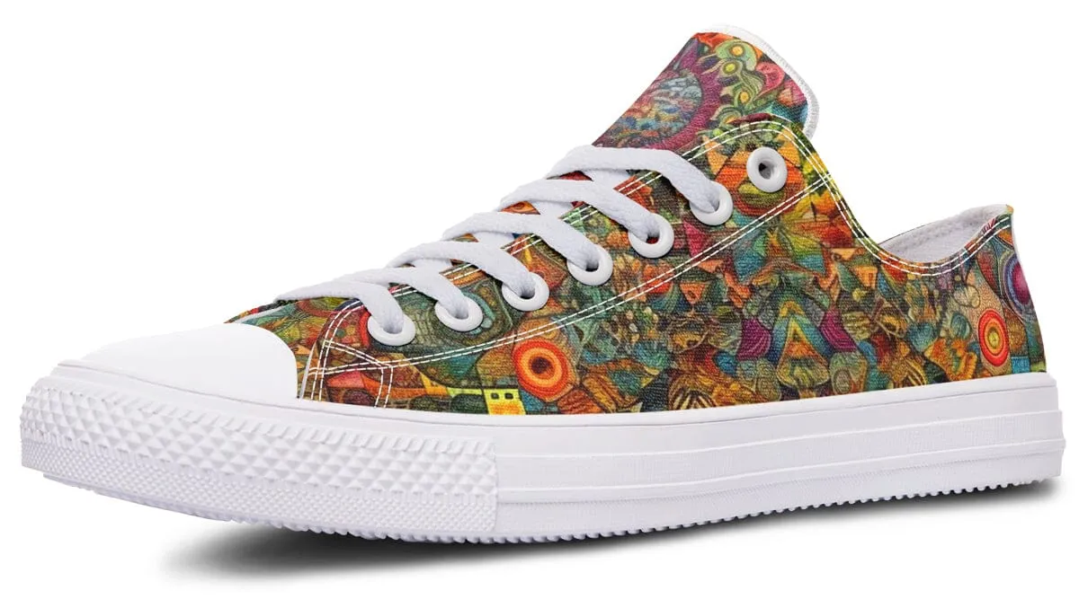 Blotter Patch Art Low Top Shoes