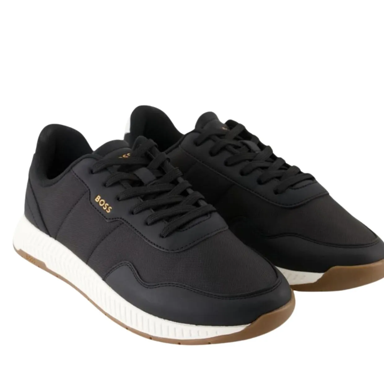 BOSS Titanium Runn Black Trainers