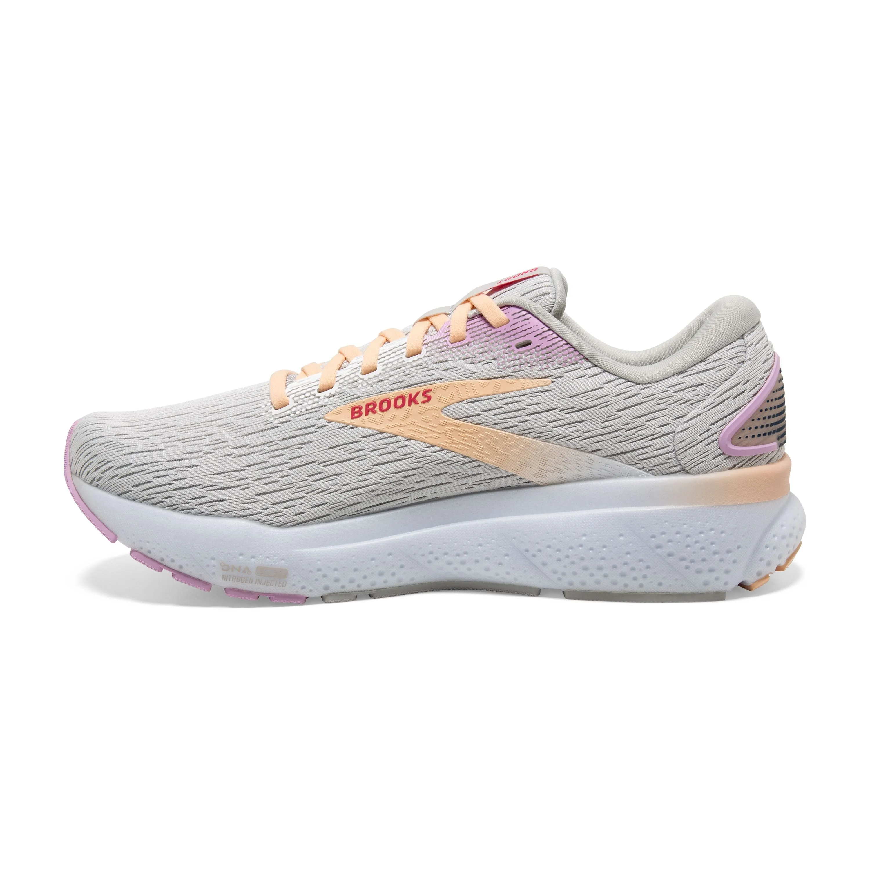 Brooks | Ghost 16 | Women's | White/Grey/Orchid