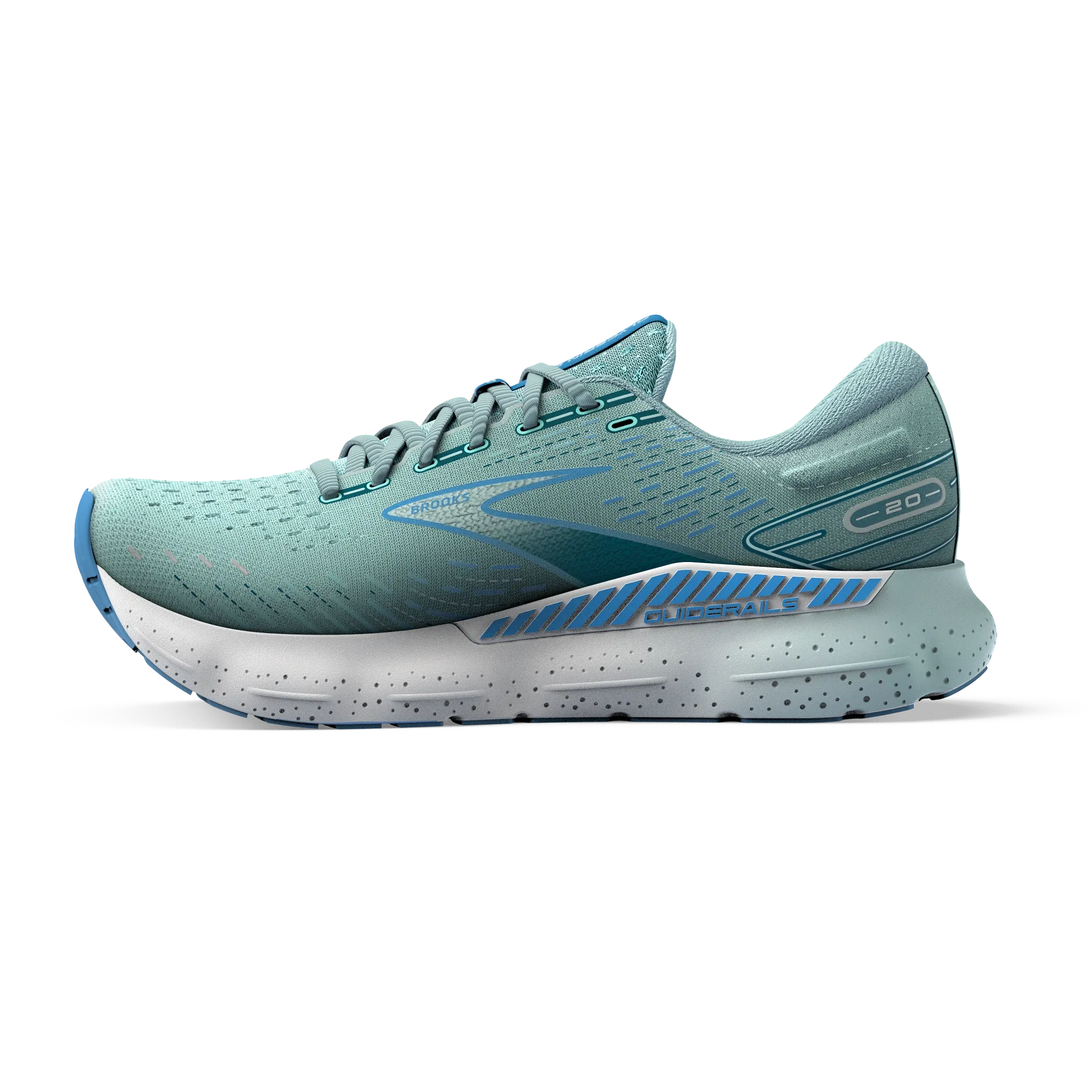 Brooks | Glycerin GTS 20 | Women's | Blue Glass/Marina/Legion Blue