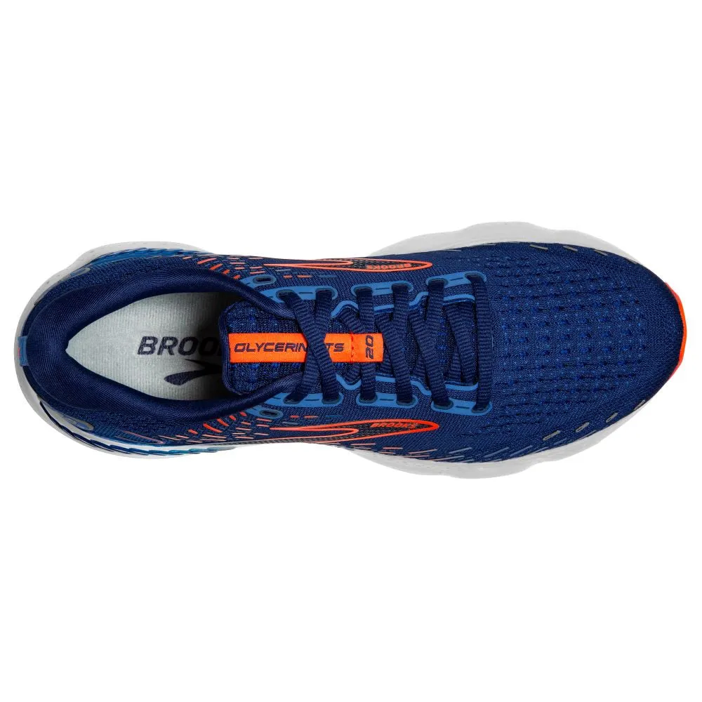 'Brooks' Men's Glycerin GTS 20 - Blue Depths / Palace Blue / Orange