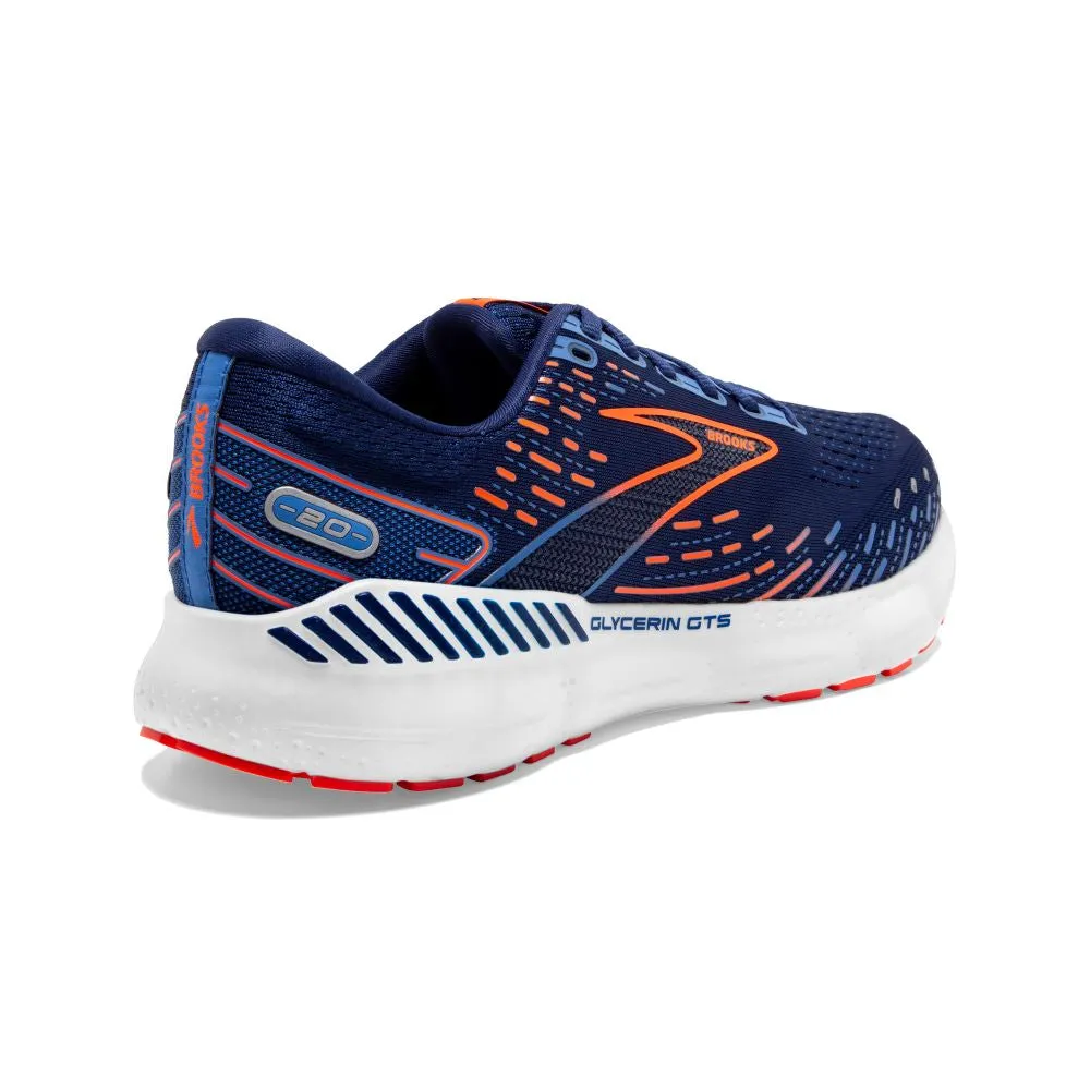 'Brooks' Men's Glycerin GTS 20 - Blue Depths / Palace Blue / Orange