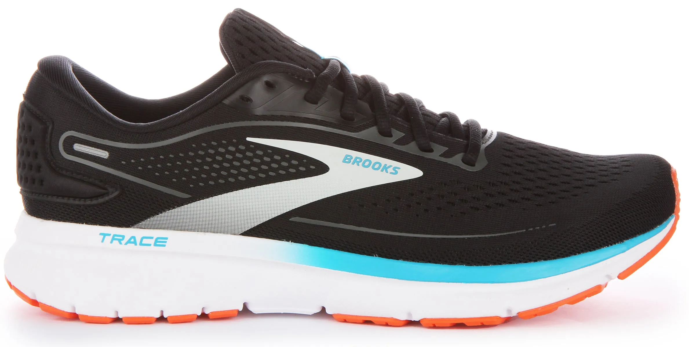 Brooks Trace 2 In Black Blue For Men