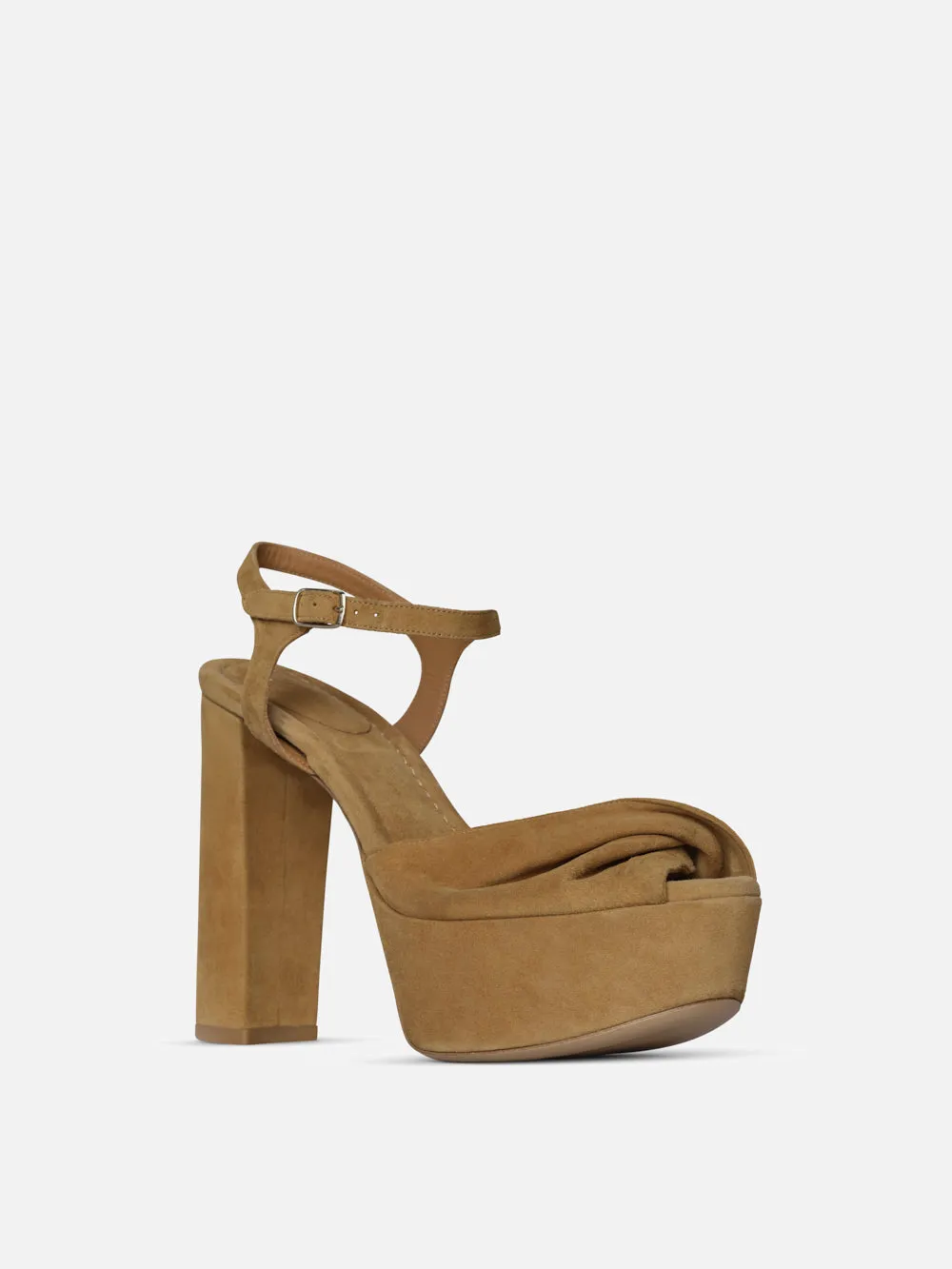 Camille Platform Heel -- Tan