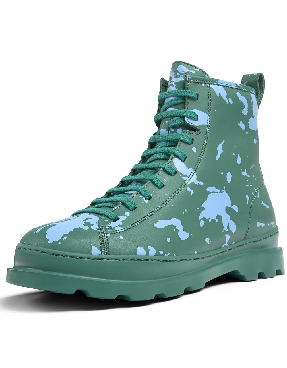 Camper Brutus lace-up boots, green