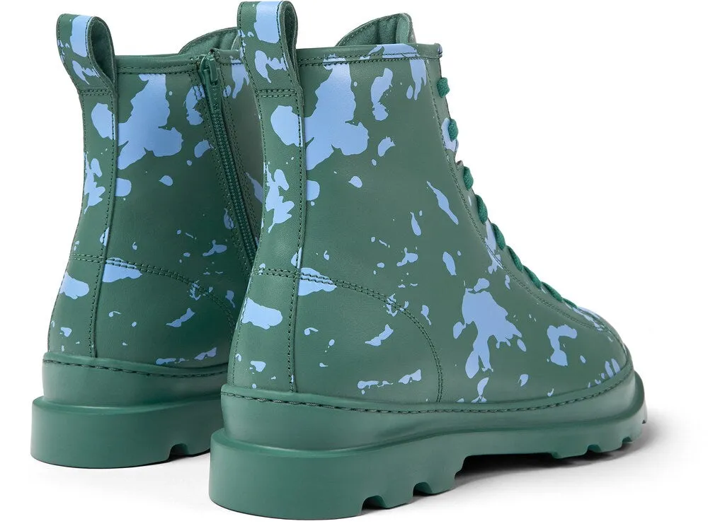 Camper Brutus lace-up boots, green