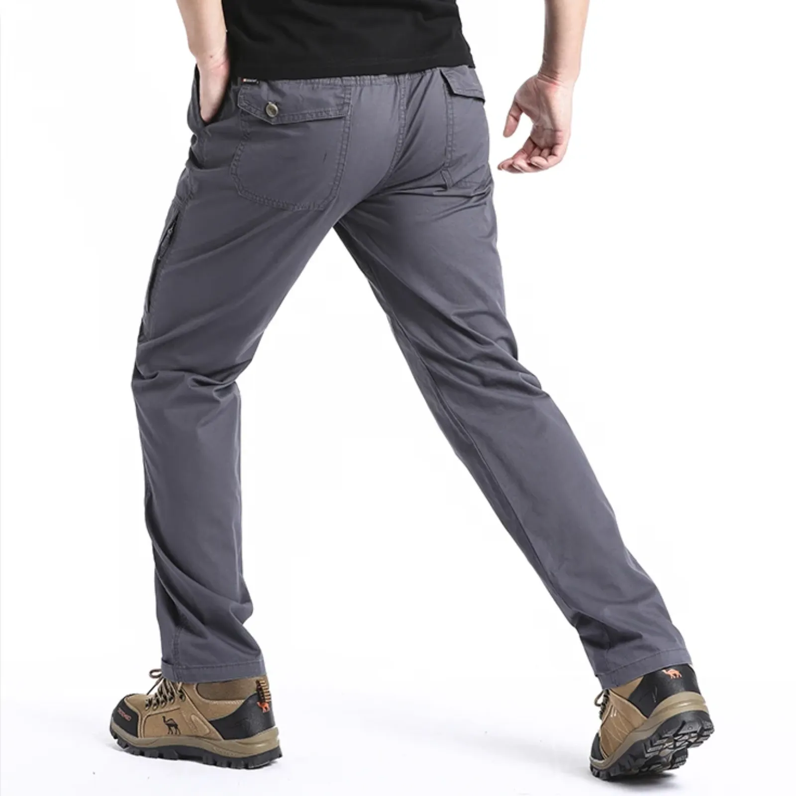 Cargo trousers men - Comfortable outdoor trousers with zip pockets, robust