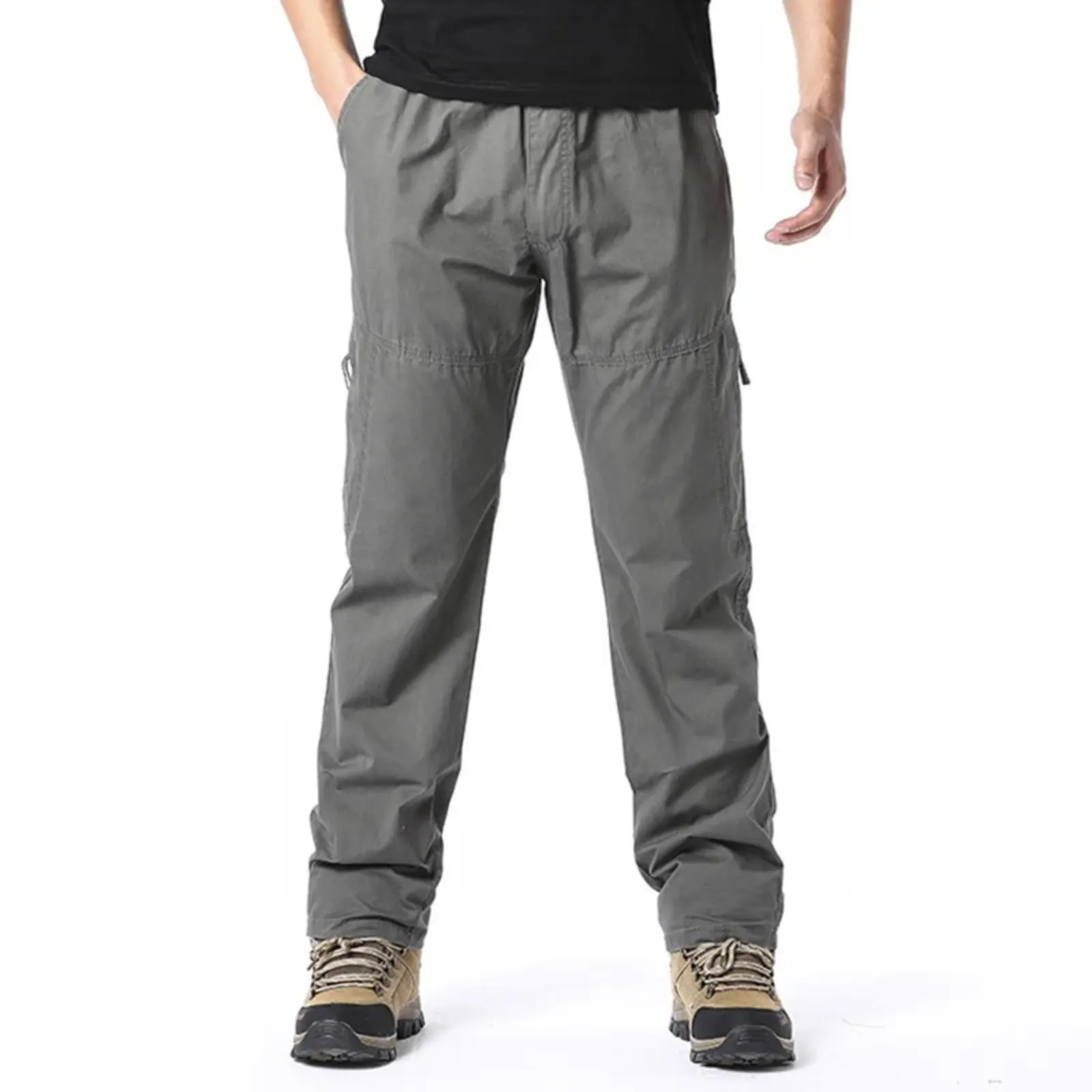 Cargo trousers men - Comfortable outdoor trousers with zip pockets, robust