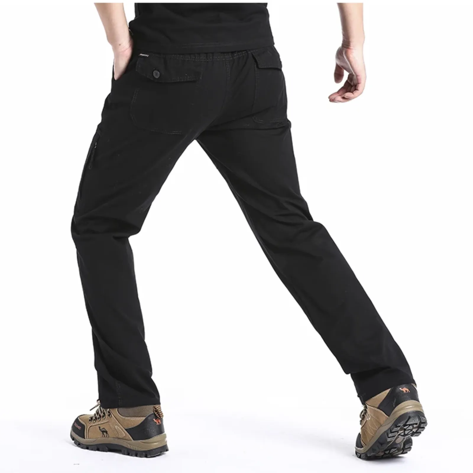 Cargo trousers men - Comfortable outdoor trousers with zip pockets, robust