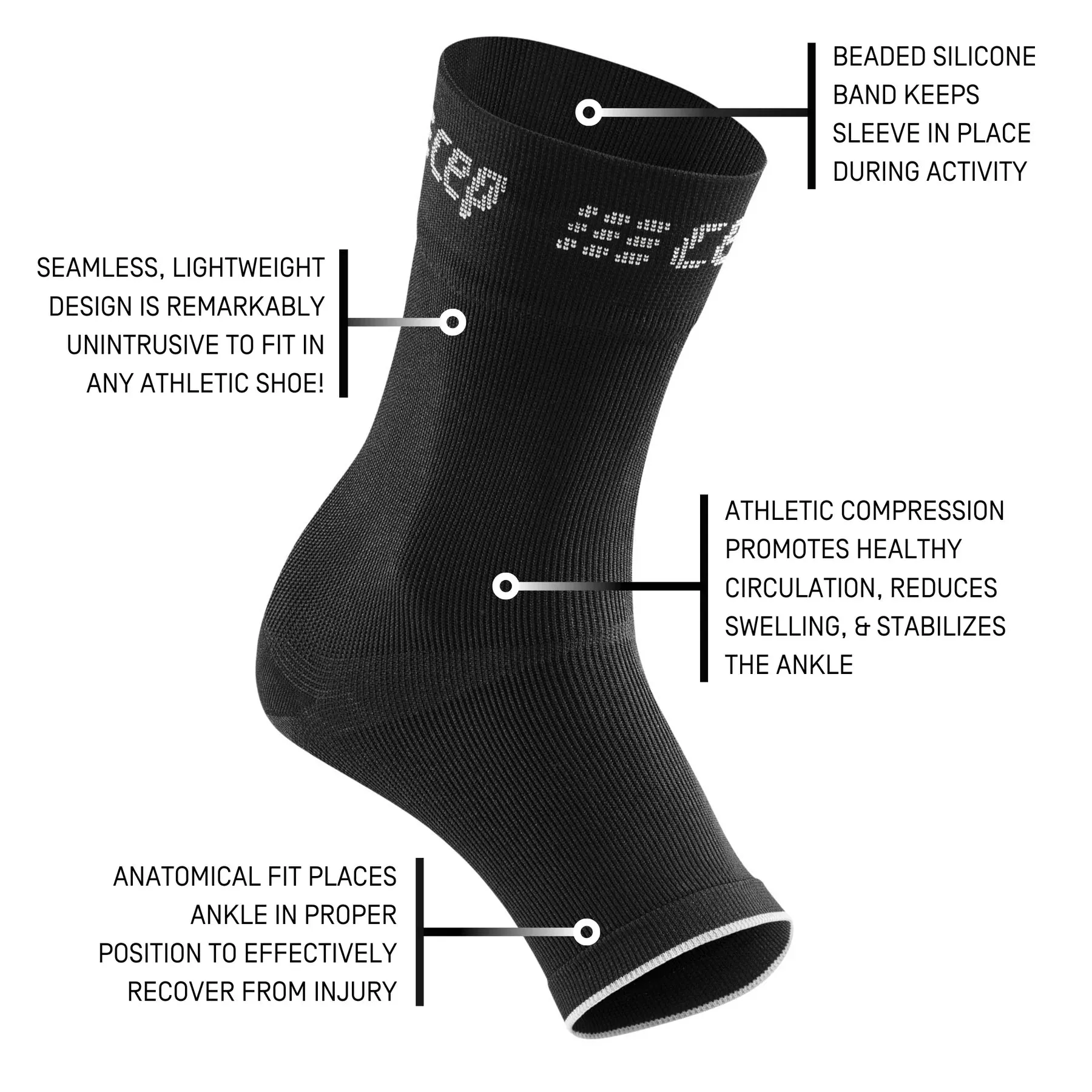 CEP unisex Mid Support Compression Ankle Sleeve (WO12V6)