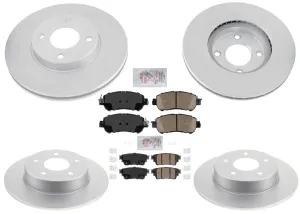 Coated Disc Brake Rotors Brake Pads For Nissan Kicks S 21-2023 W 4W Disc Brakes