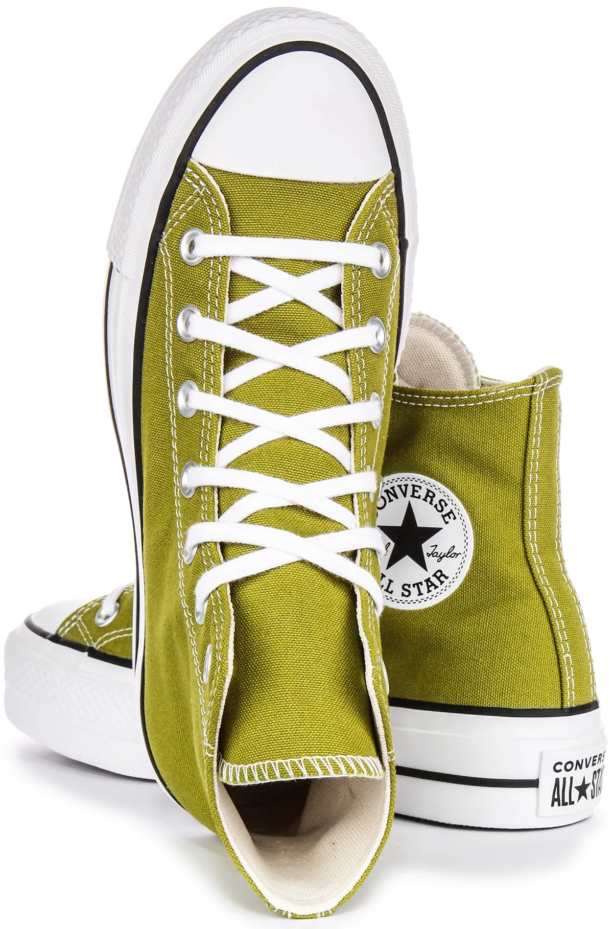 Converse All Star Lift Hi A08286C In Olive Green