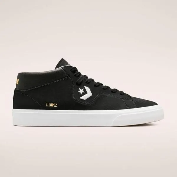 Converse Louie Lopez Pro Mid Black - Black - White