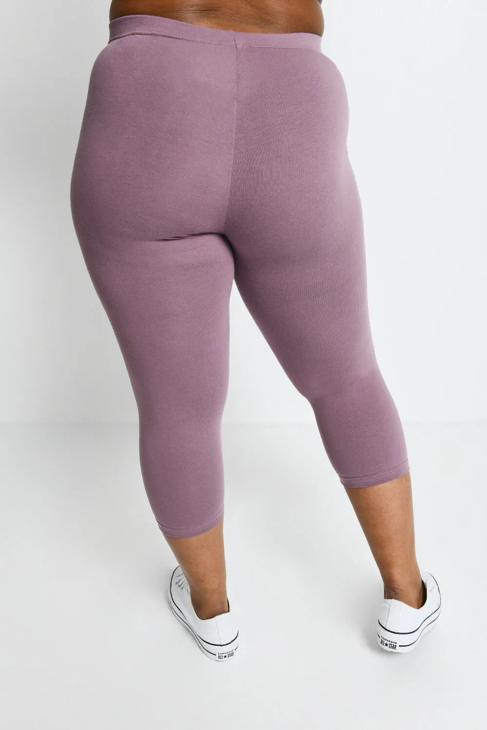 Curve Everyday Cropped Leggings - Elderberry Purple