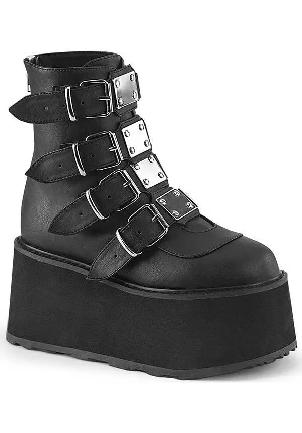 DAMNED-105 [Black] | PLATFORM BOOTS [IN STOCK]