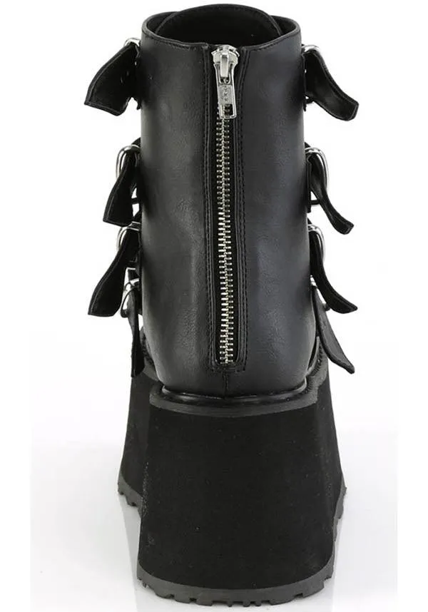 DAMNED-105 [Black] | PLATFORM BOOTS [IN STOCK]