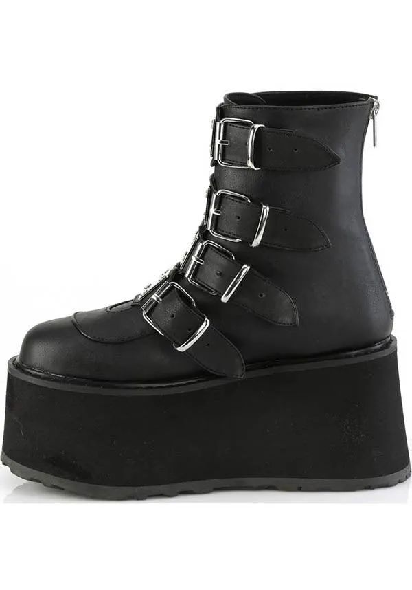 DAMNED-105 [Black] | PLATFORM BOOTS [IN STOCK]