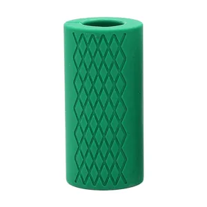 Dumbbell Barbell Grip Silicone Thick Bar Handle(Green)