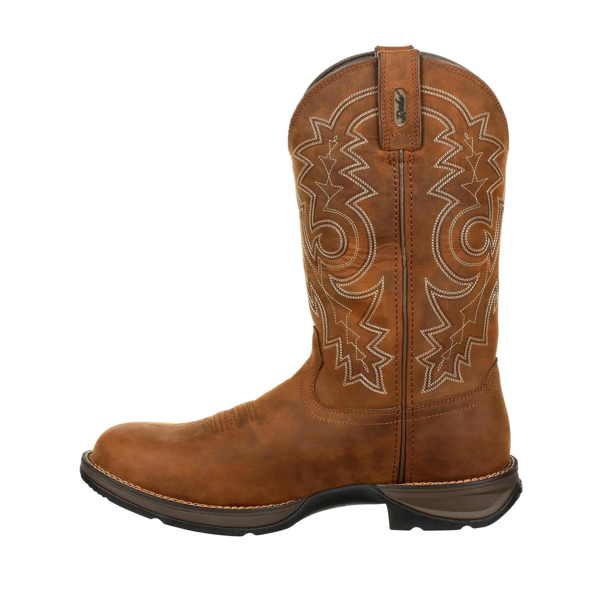 Durango Mens Coyote Brown Leather WP Rebel Cowboy Boots