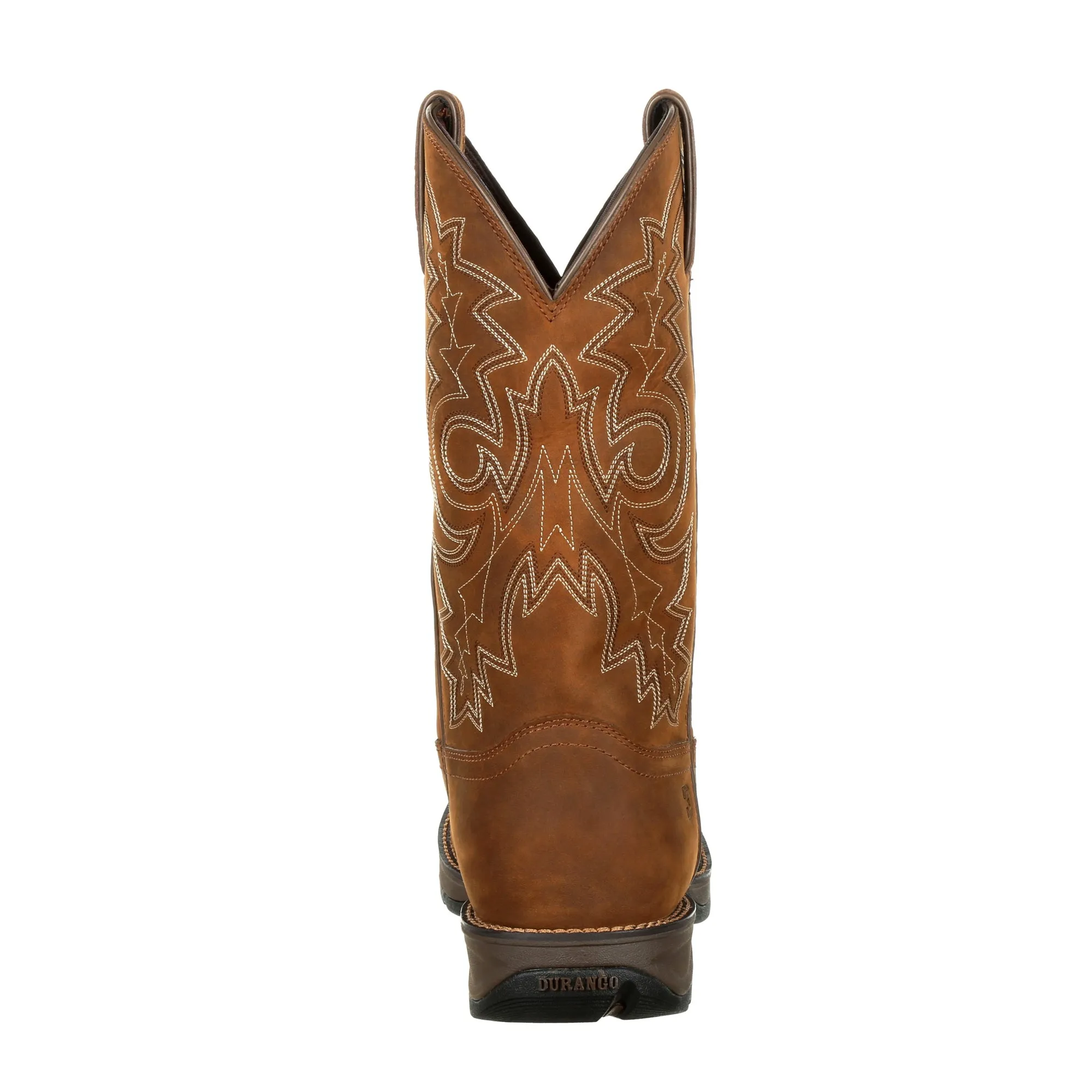 Durango Mens Coyote Brown Leather WP Rebel Cowboy Boots