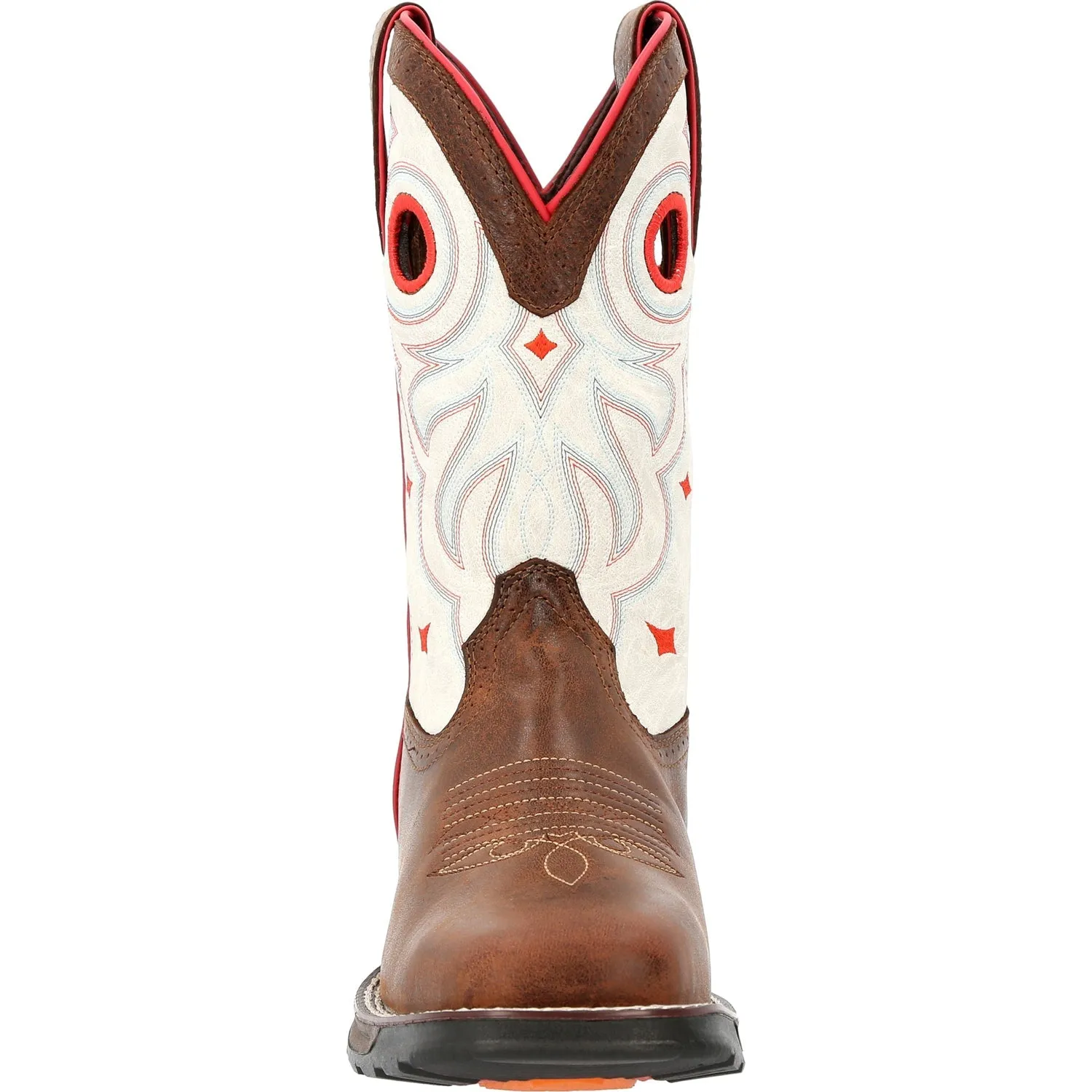 Durango Womens Maverick ST WP Sable/White Leather Work Boots