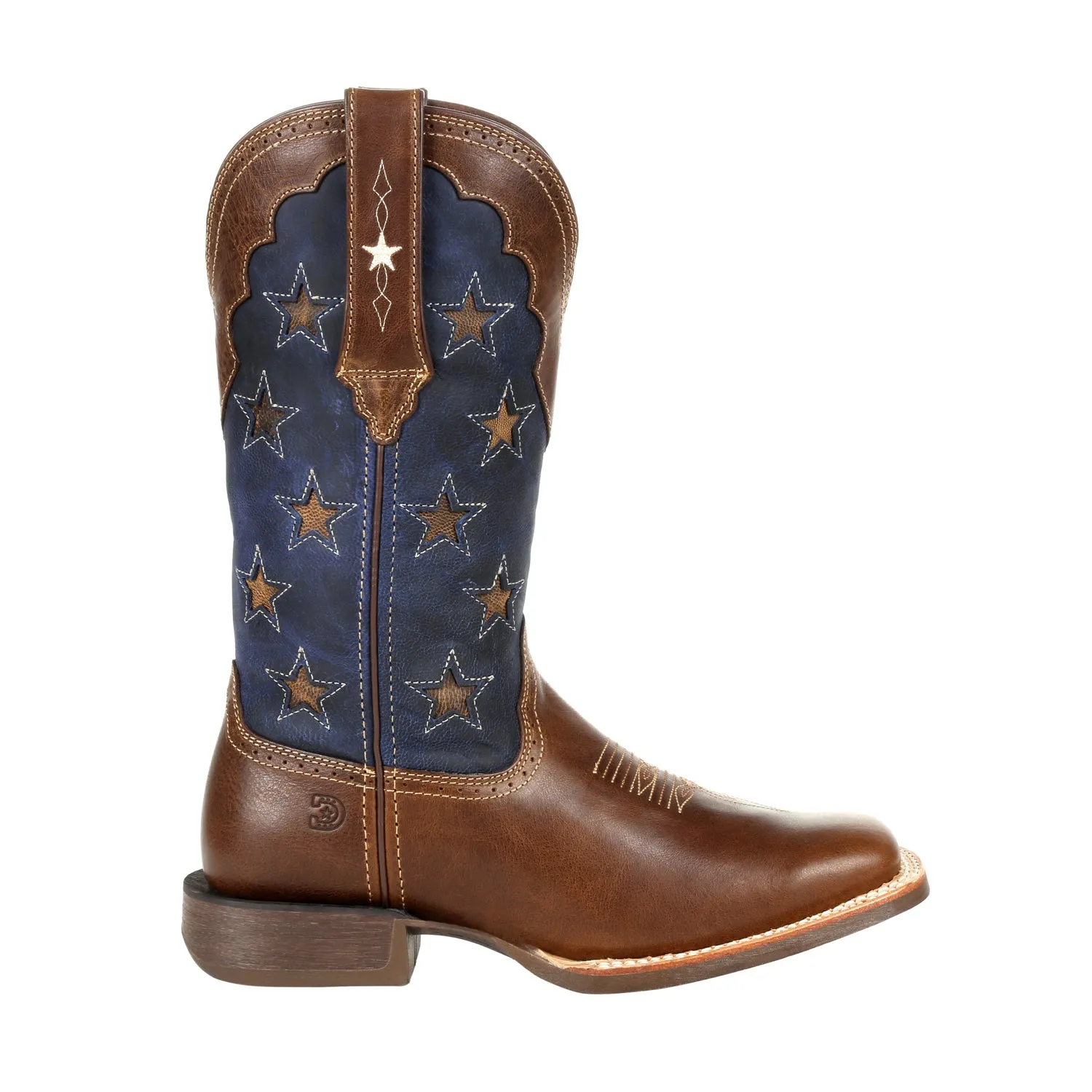 Durango Womens Saddle/Vintage Flag Leather Rebel Pro Cowboy Boots