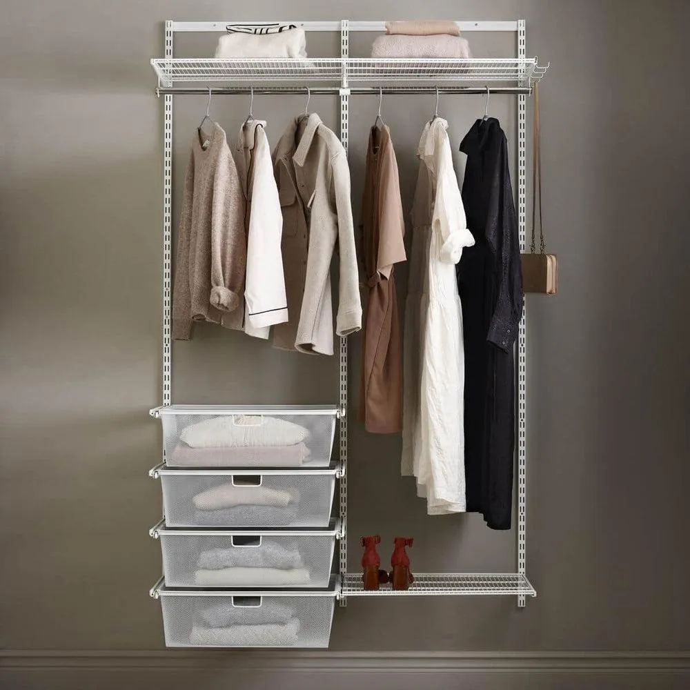 Elfa Classic Wardrobe Storage Solution W: 120 White