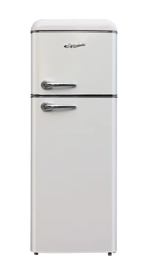 Epic 7.5 cu.ft. White Retro Top Mount Refrigerator (ERR82W-1)