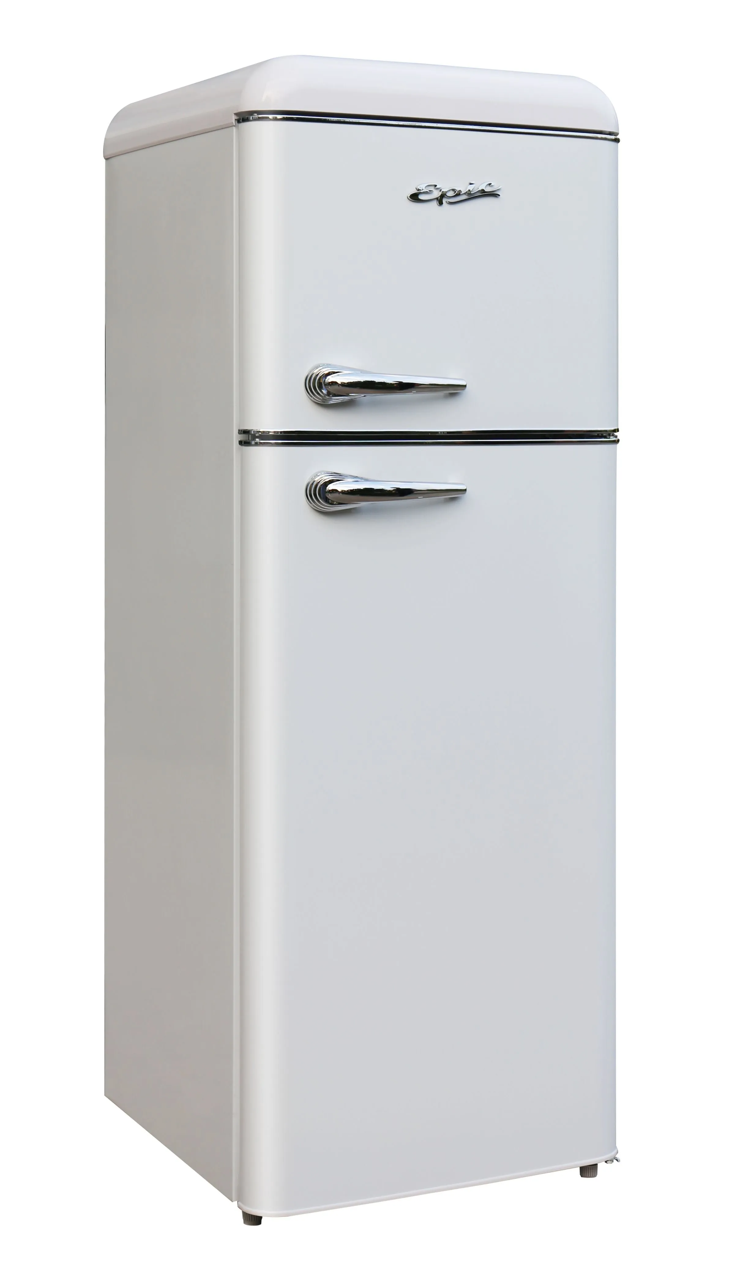 Epic 7.5 cu.ft. White Retro Top Mount Refrigerator (ERR82W-1)