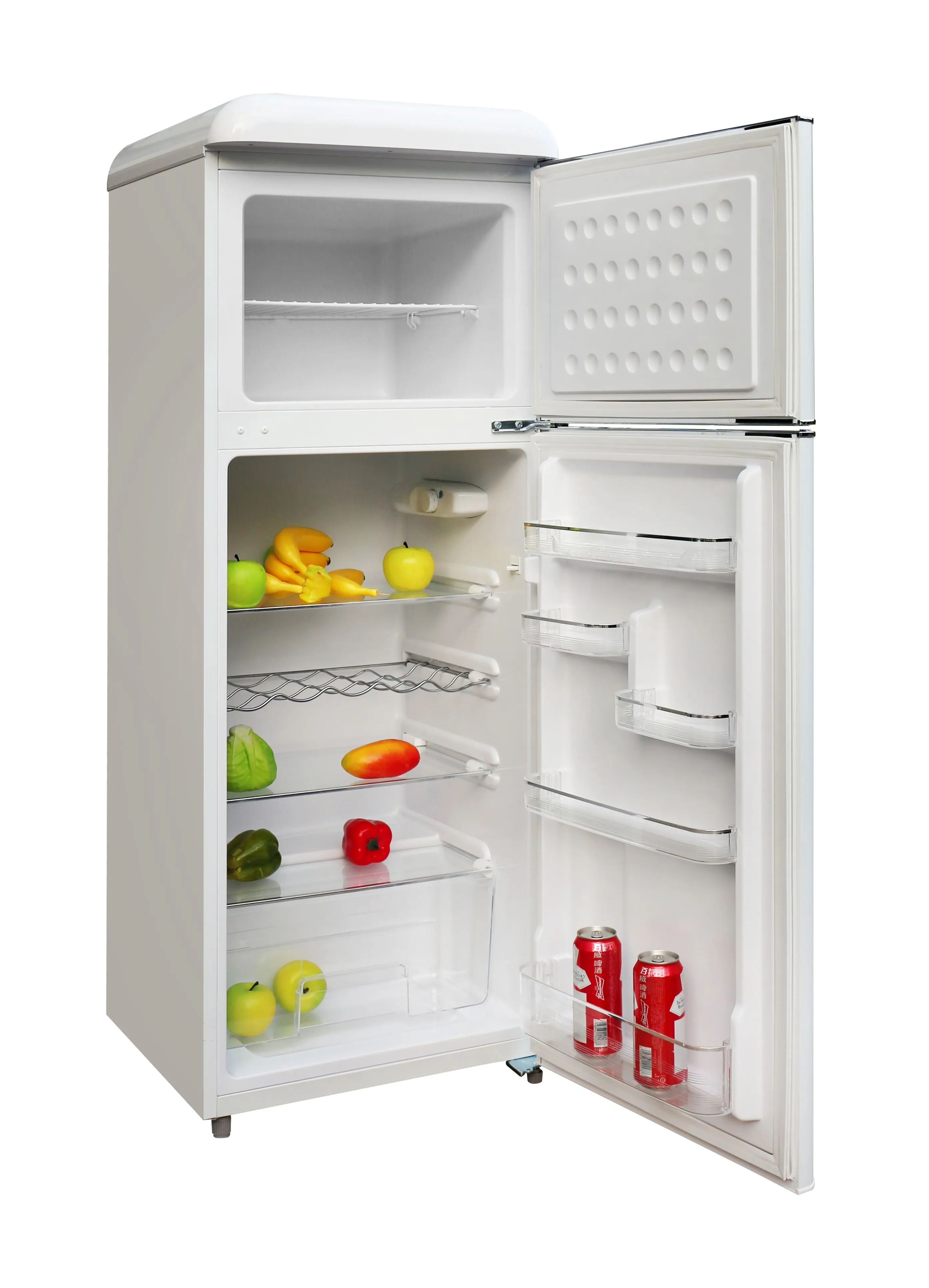 Epic 7.5 cu.ft. White Retro Top Mount Refrigerator (ERR82W-1)